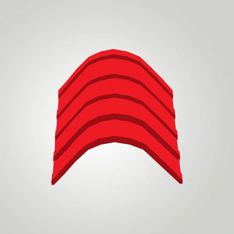 Crimped Ridge Cover roofing accessory from Mega Roof